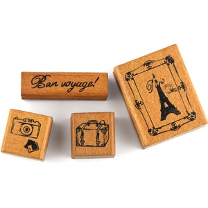 Serie di francobolli "Buon viaggio" con 4 francobolli