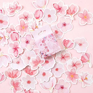 Kirschblüten-Sticker "Sakura" mit 45 mini Stickern — Sticker, Aufkleber, Scrapbooking, Schreibwaren, Tagebuch