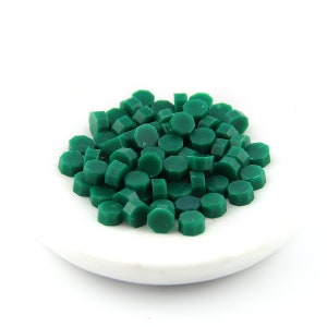 Cuentas de cera de sello, verde oscuro : cera de sello, barniz de sellado, sello de sello, sello de cera, sello de carta, amistad por pluma, invitación de boda