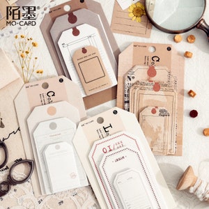 30 etichette adesive retrò - Scrapbooking, cancelleria, diario, diario, articoli di carta