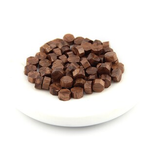 Cuentas de cera de sello, oro marrón : cera de sello, barniz de sellado, sello de sello, sello de cera, sello de carta, amistad por pluma, invitación de boda