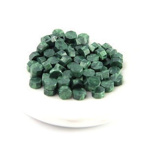 Cuentas de cera de sello, verde abeto – cera de sello, barniz de sellado, sello de sello, sello de cera, sello de carta, amistad por pluma, invitación de boda