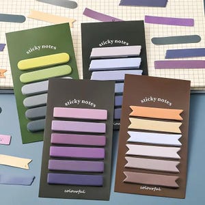 Morandi Haftnotizen, 120 Blätter , 4 Farben — Haftnotizen, Sticky Notes, Morandi, Lesezeichen, Memo Pad, Scrapbooking