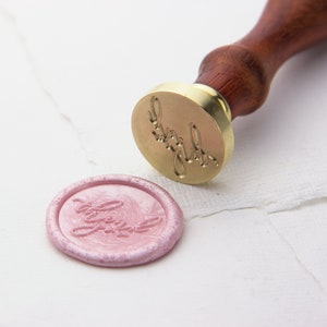 Sello Sello, Gracias, Ø 25 mm - sello, sello, sello, sello de cera, amigo por correspondencia, invitaciones de boda