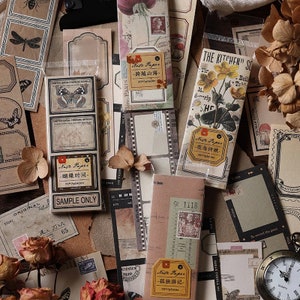 40 frammenti di carta retrò per scrapbooking: scrapbooking, articoli di cancelleria, diari, diari, articoli di carta