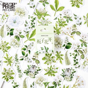 Pflanzen-Sticker &quot;Blossom Garden&quot; mit 45 mini Stickern — Sticker, Aufkleber, Scrapbooking, Schreibwaren, Tagebuch