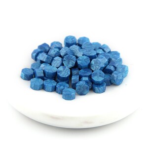 Cuentas de cera de sello, azul claro: cera de sello, barniz de sellado, sello de sello, sello de cera, sello de carta, amistad por pluma, invitación de boda