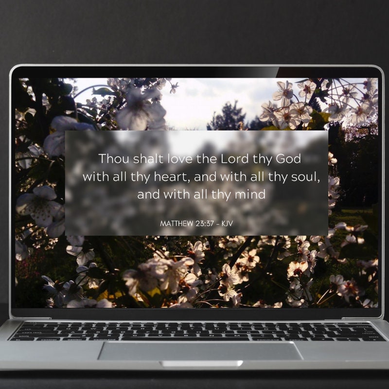 5 Christian Bible Verse Screensaver Desktop Wallpaper Etsy