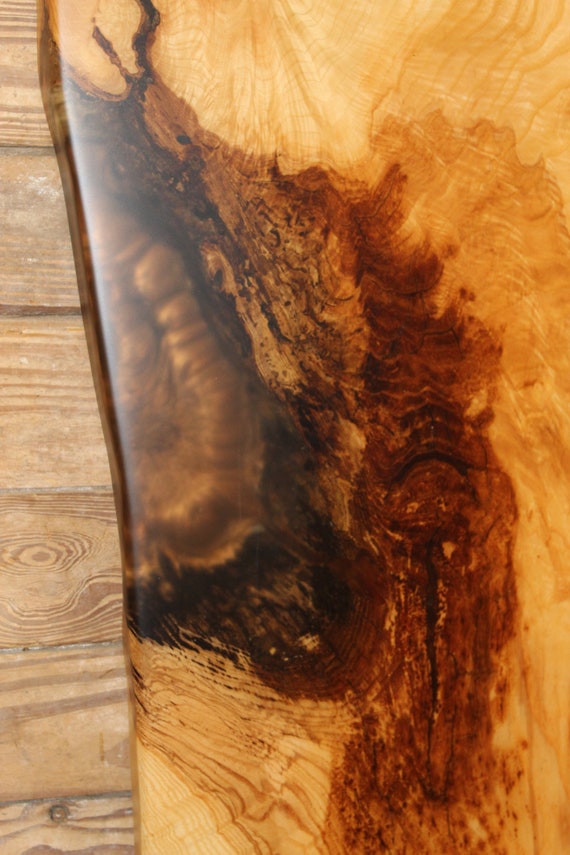 Live Edge Ash Slab Wood with Lacquer finish