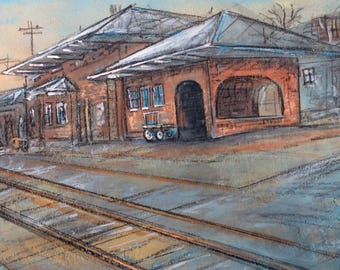 The HIstoric Hogansville Depot (Print)