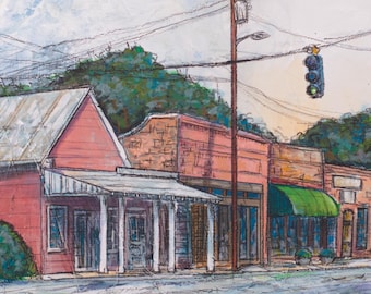 Historic Town of Gay, Georgia (Print)