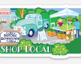 Shop Local Sticker