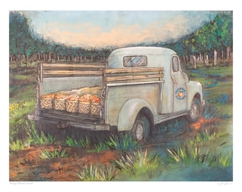 Georgia Peach Truck (print)