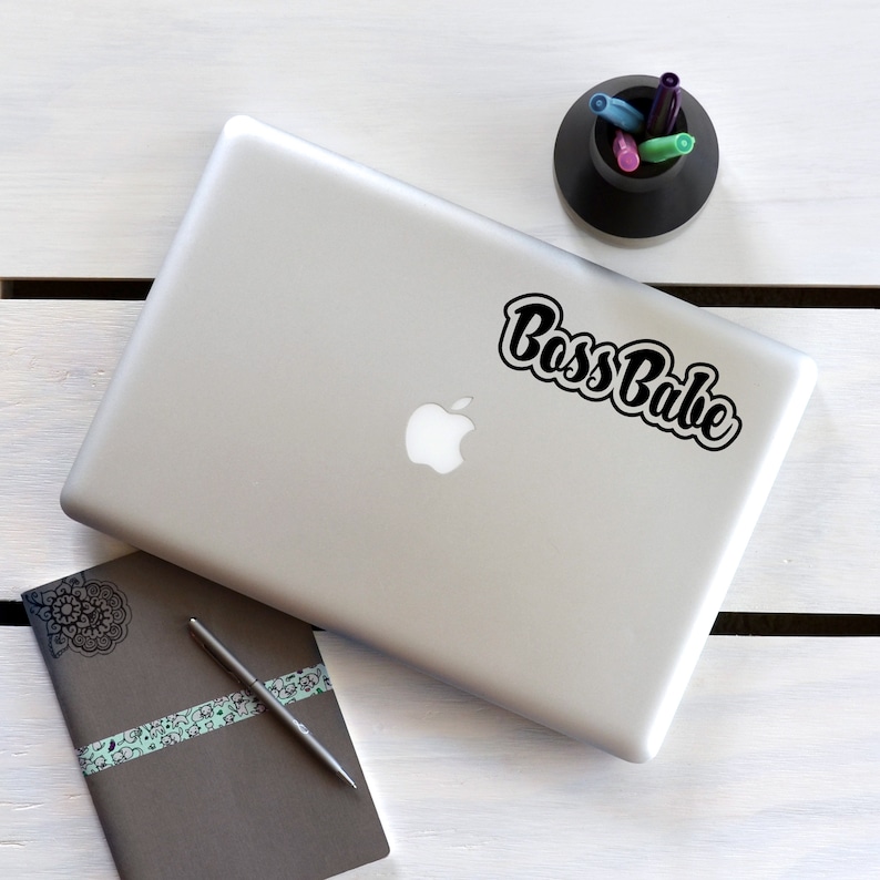 Boss Babe Decal Feminist Sticker Strong Woman Co-Worker Boss Gift