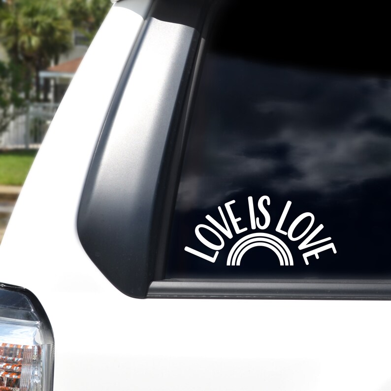 Love is Love Decal / Gay Pride Car Decal / LGBT Sticker Etsy