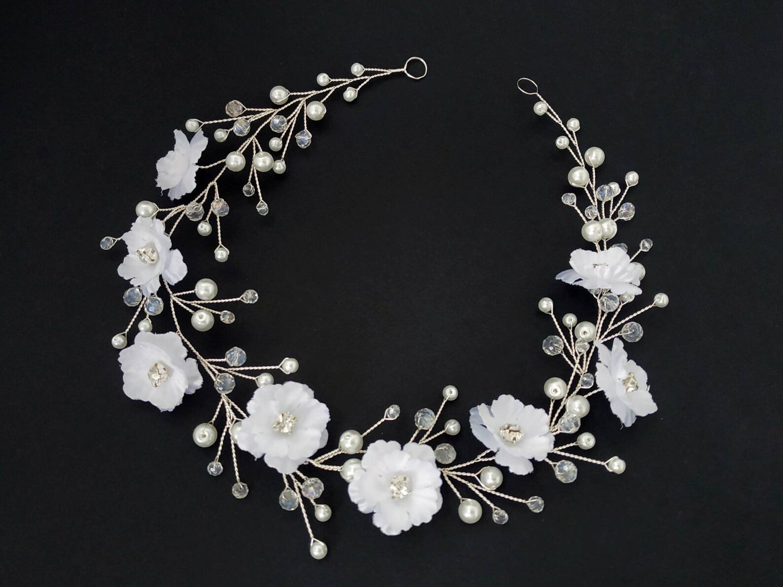 Flower Girl Crown Flower Headband Etsy