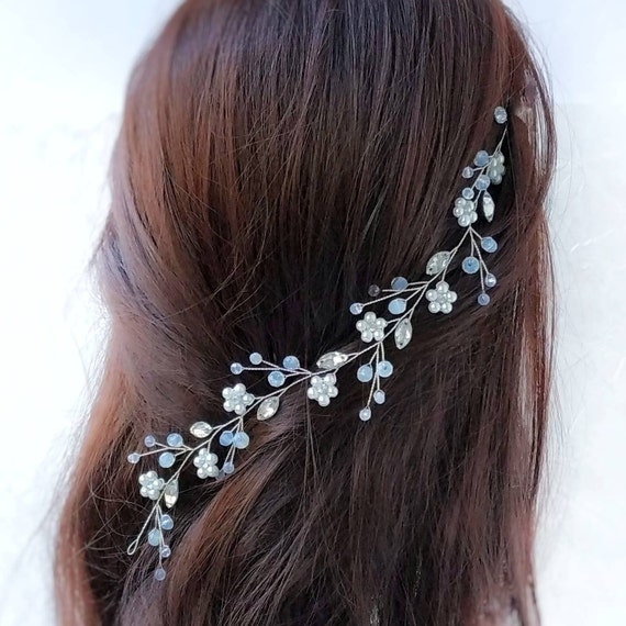 Opal Bridal Headband Wedding Headband Bridal Hair Piece