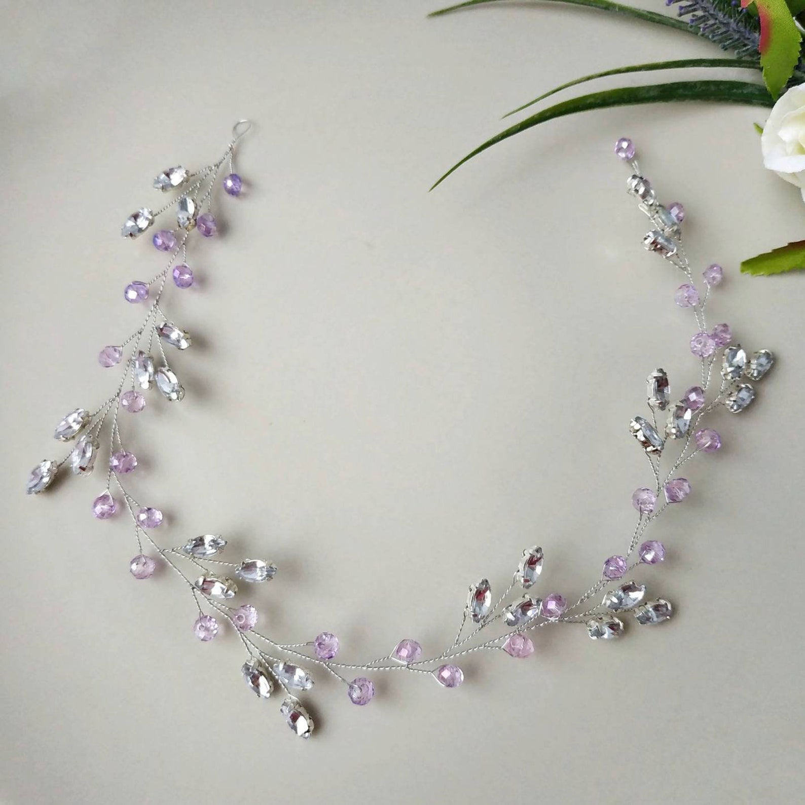rhinestone halo headpiece