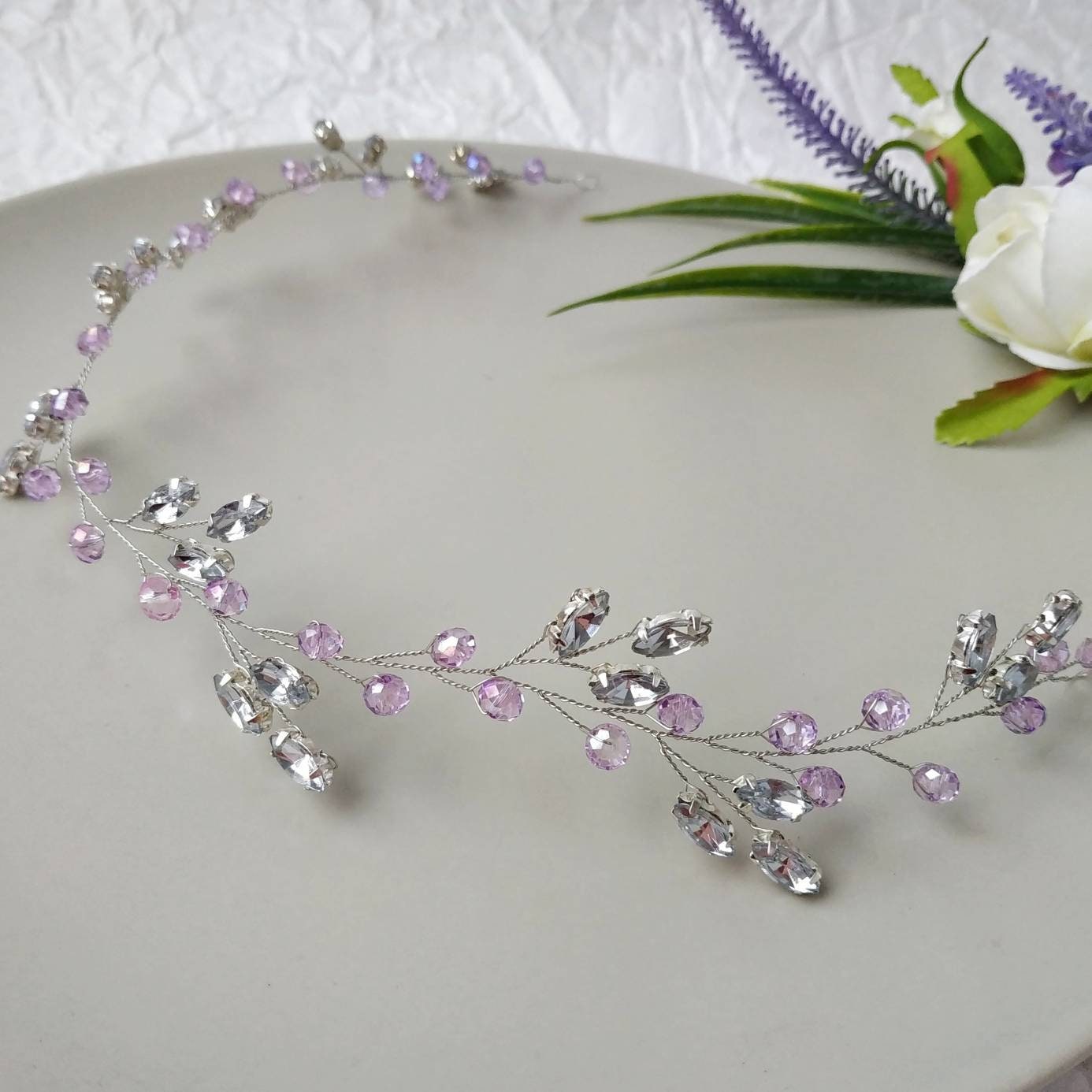 rhinestone halo headpiece