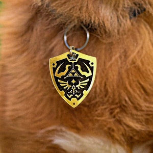 Zelda s Game Legendary Custom Dog Name Tag Unique Gamer Gift for Pet Parents Dog Cat Lovers Flame Fired Stainless Steel Pet Name Tag Etsy