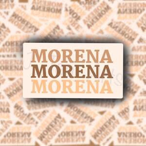 Morena | Die cut vinyl sticker