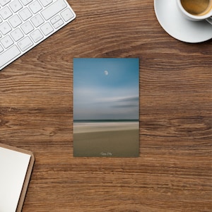 Carte postale standard de Moonrise de plage