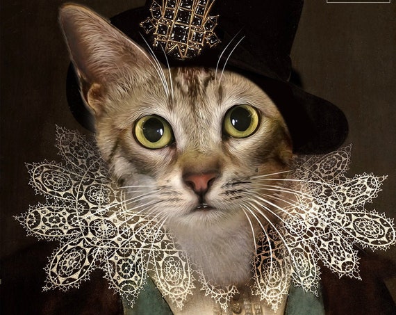 James I of England, Custom Pet Portraits, Royal pet portrait, Regal dog art, Renaissance pet portrait, Medieval pet portrait by JAnovelty