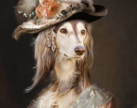 Victorian Lady, Princess, Queen, Personalized gift, Custom gift, Royal Pet, Regal pet portraits, Funny gift, Dog Portrait, by JAnovelty