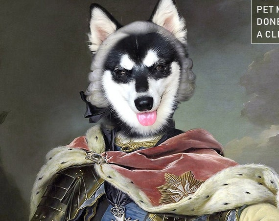 Medieval Knight Custom Pet Portrait by JAnovelty