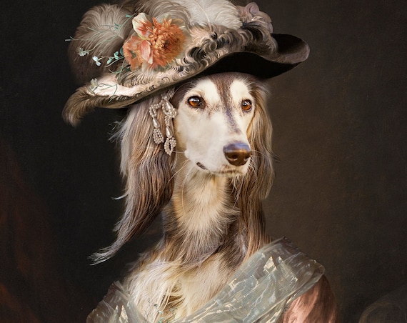 Victorian Lady, Princess, Queen, Personalized gift, Custom gift, Royal Pet, Regal pet portraits, Funny gift, Dog Portrait, by JAnovelty
