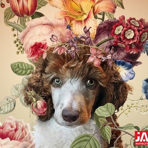 Personalized Christmas Gift Southern Belle Painting from Photo Custom Dog Painting