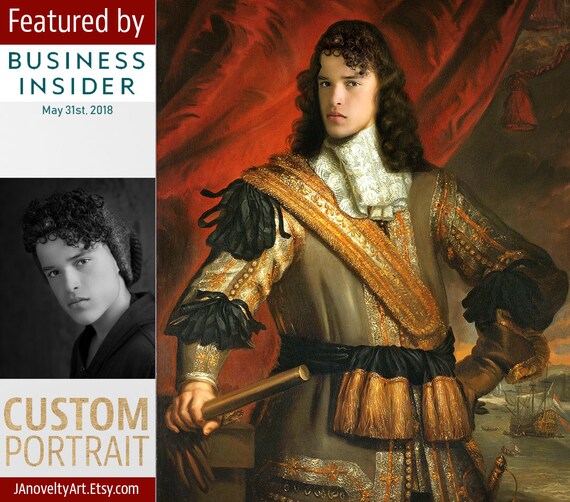 Royal portrait, gift for men, Father's day, Classical painting, King, Renaissance portraits, Medieval portraits, Victorian portraits