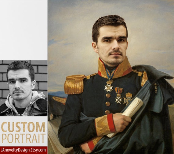 Man portrait, Governor General portrait painting, Portrait poster, Gift for men, Renaissance portraits, Victorian portraits by JAnovelty
