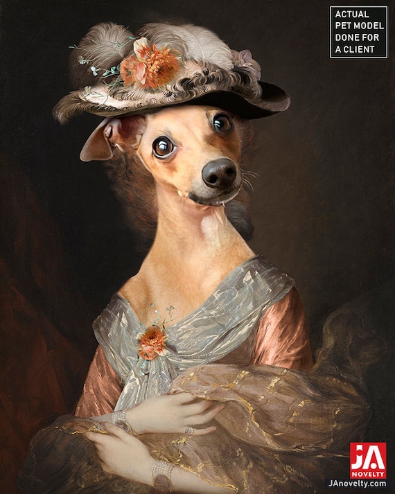 Victorian Lady, Princess, Queen, Personalized gift, Custom gift, Royal Pet, Regal pet portraits, Funny gift, Dog Portrait, by JAnovelty