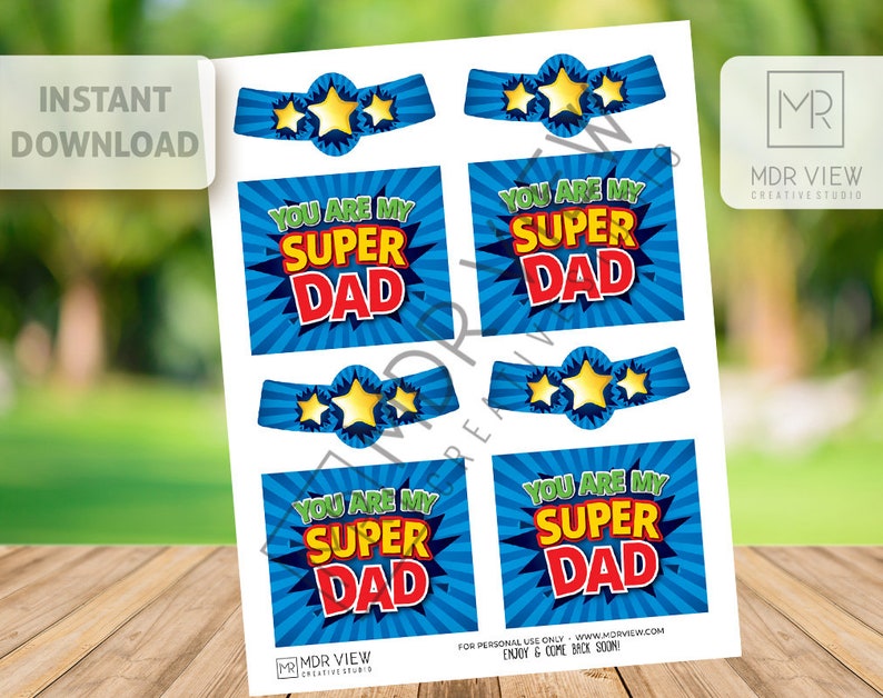 printable fathers day beer bottle labels super dad etsy