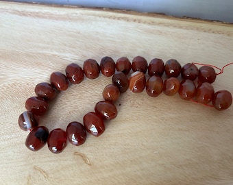 Grape Carnelian Beads, large, for jewelry making, Unique, Healing, Balancing, Revitalizing energy