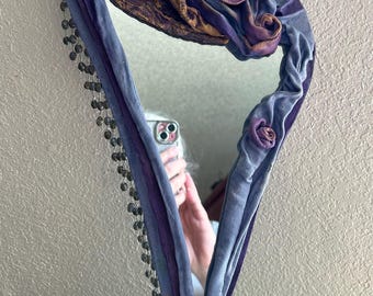Fabric Art Abstract Mirror / Mary Alvarado Art/ Multi Media Arts