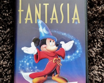 Vintage VHS Walt Disney Fantasia, Mickey Mouse, Collectible, Fantasy