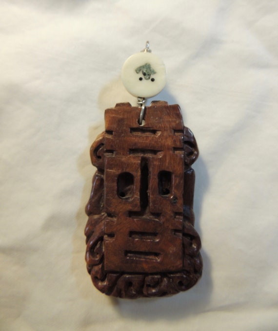 Hand Carved  "Happy Family" Pendant, Family Harmo… - image 4