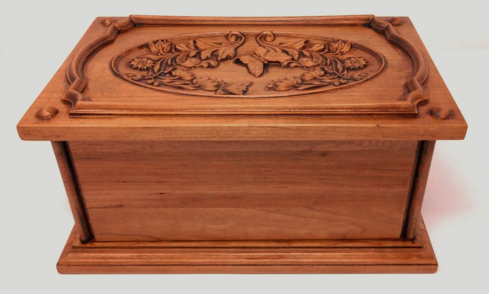 Wooden Urn / Butterfly Urns / Flowers Urns / Keepsake Urns / Etsy