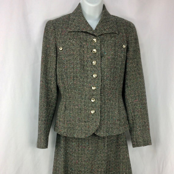 Vintage Fairbrooke Women's Wool Suit Small 40s or… - image 1