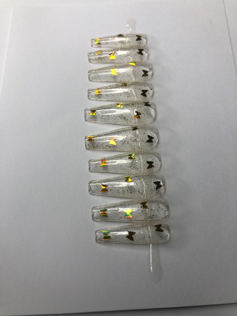 clear jelly press on nails