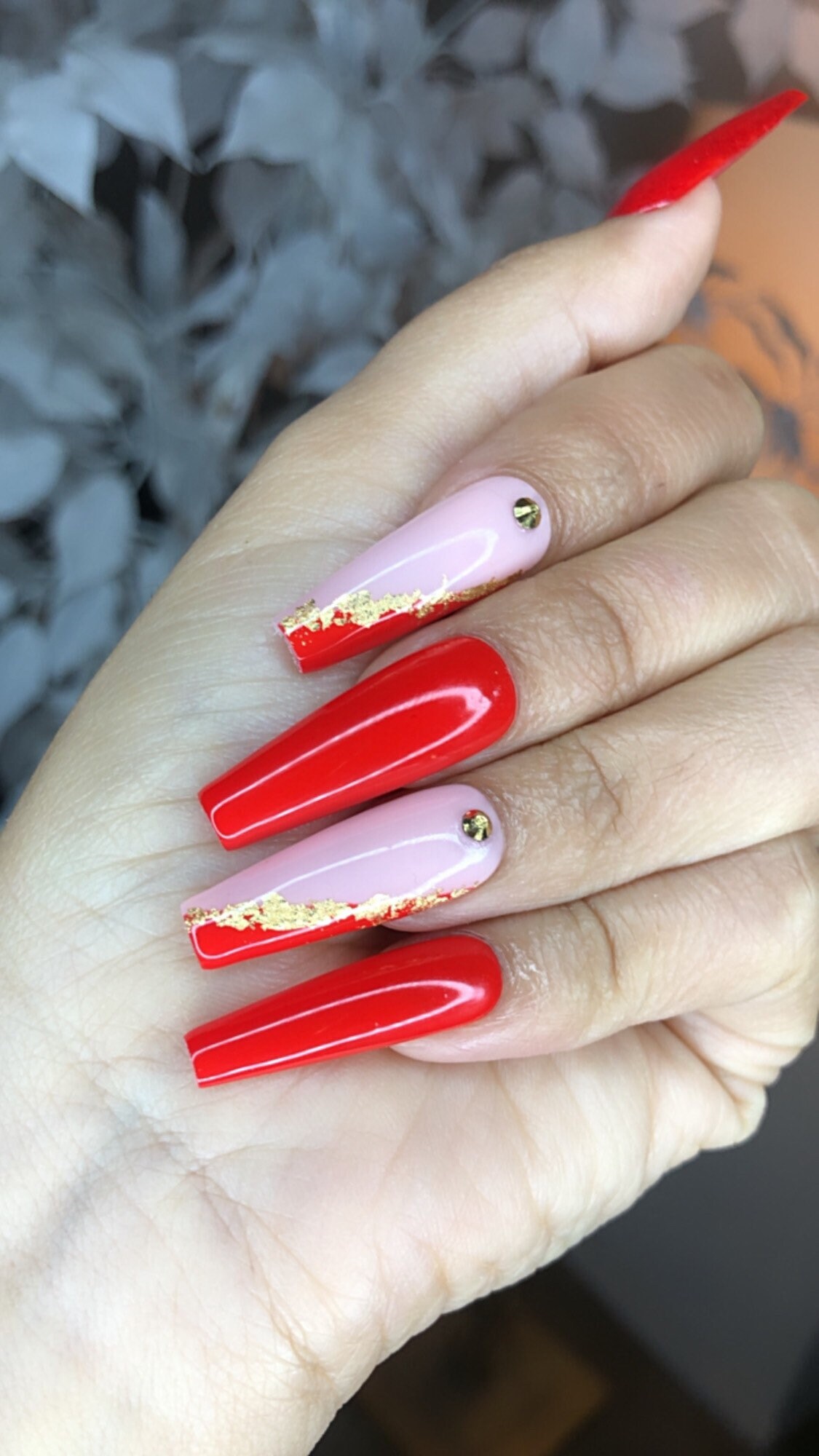 Uñas rojas uñas de Navidad uñas de presión uñas de - Etsy México