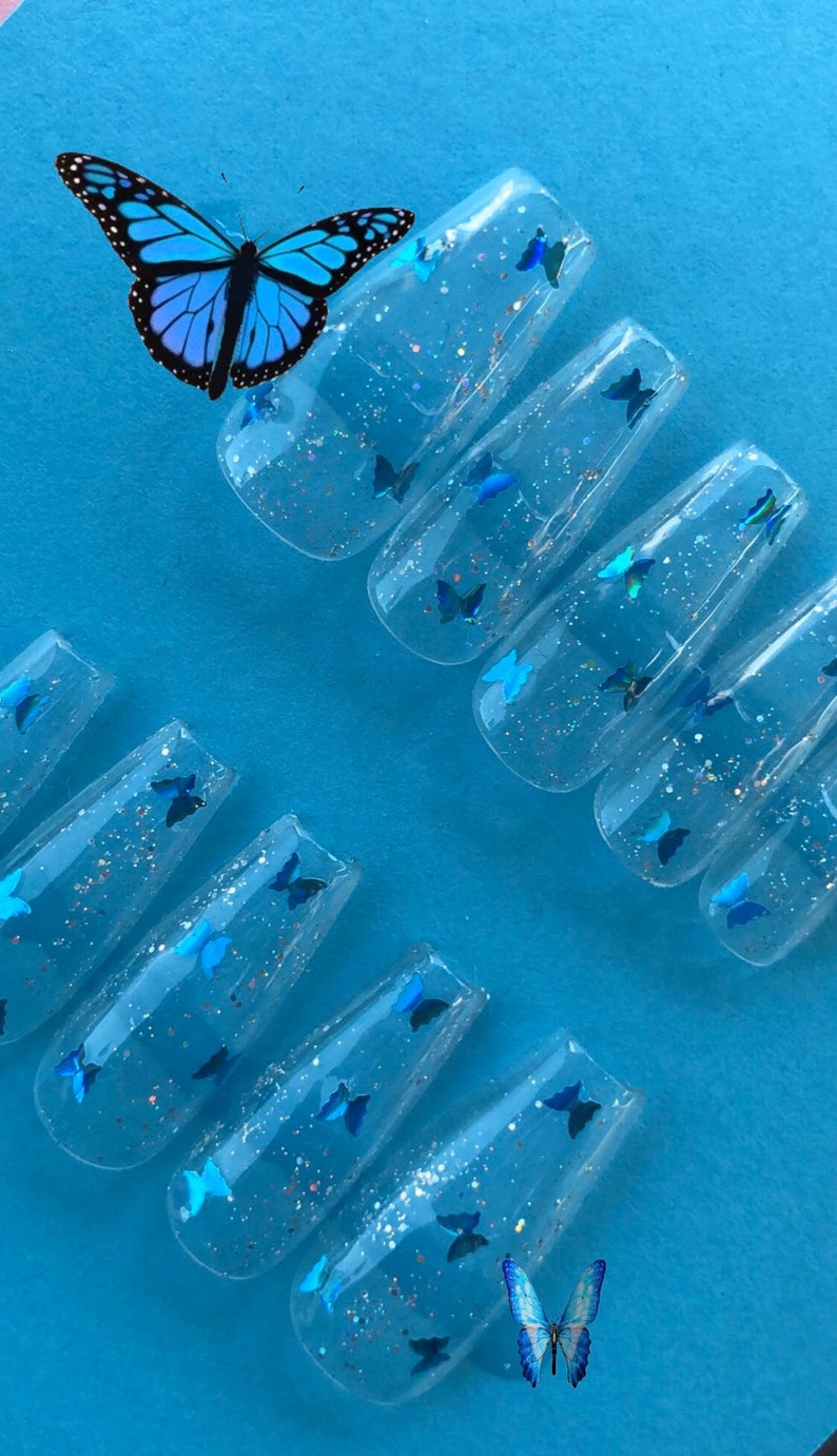 clear jelly press on nails