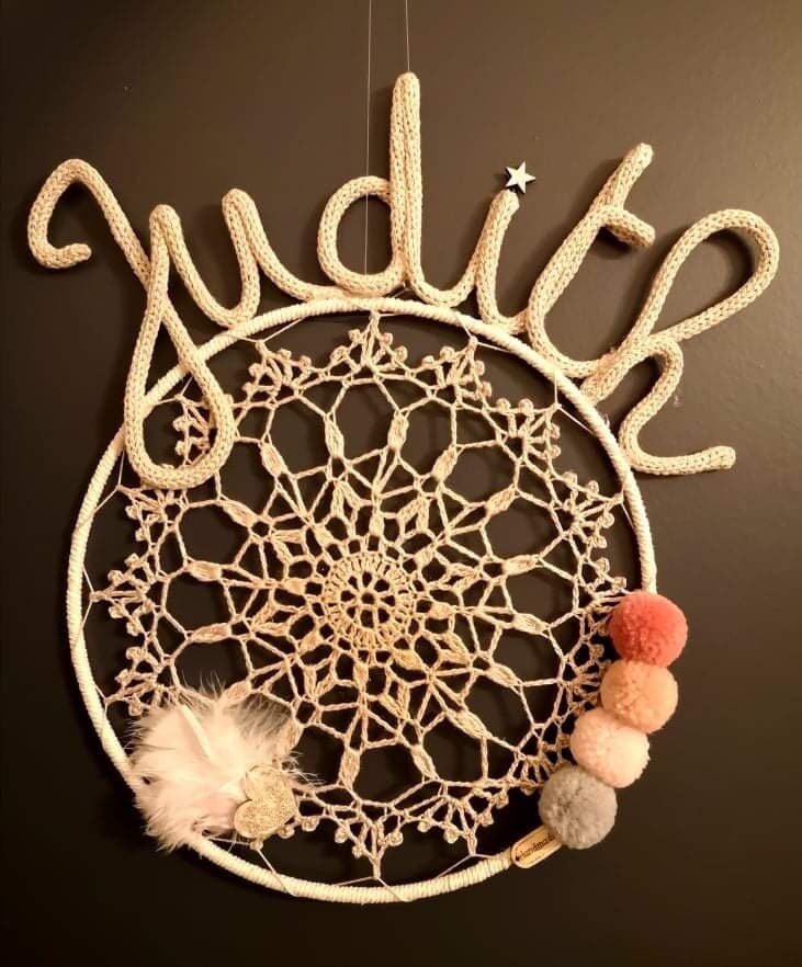 Attrape Rêves Prénom Au Crochet
