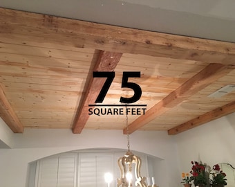 75 SQFT shiplap ‘no lap' boards, thin wall/ceiling wood, premium pine boards, panels, planks, lumber