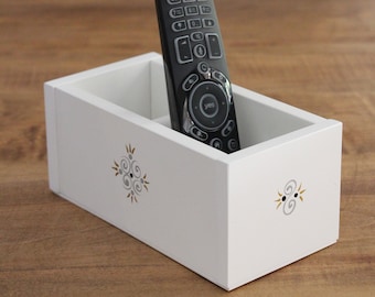 Remote Caddy, Remote Control Holder, Remote Organizer, Desk Organizer, Living Room Organizer, New Home Housewarming Gift, Desk Supplies