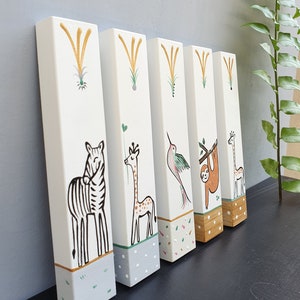 Mezuzah, Mezuzah with Scroll, Jewish Gift, Judaica, Personalized Baby Gift, Jewish Baby Gift, Kids Mezuzah, Personalized Mezuzah, Safari