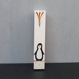 Mezuzah, Mezuzah Case, Judaica, Jewish Housewarming Gift, Bat Mitzvah Gift,  Room Decor, Mezuzah for Kids, Personalized Mezuzah, Pinguin