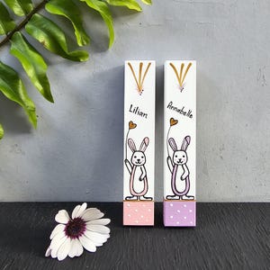 Children&#39;s Mezuzot, Mezuzah, Kids Mezuzah, Handmade Mezuzah, Mezuzah with Scroll, Mezuzah Case, Bunny Mezuzah, Customized Mezuzah Case
